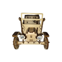 Wooden 3D Puzzle 154 x 74 x 80 mm DIY Model of a Classic Car Veteran Assembly Kit Hand-assembled Vehicle Gift for Children and Adults 2