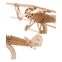 Wooden 3D Puzzle Model Biplane DIY Kit Plane for Children and Adults Creative Toy Assembly Model for Building and Decoration 3
