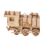 Wooden 3D Puzzle Model of a Steam Locomotive DIY Kit Train for Children and Adults Creative Toy Historical Model to Assemble Decoration 2