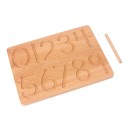 Wooden Board with Numbers 4