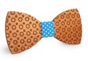 Wooden Bow Tie with Engraved Pattern J645 3