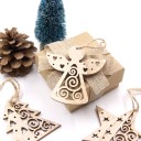 Wooden Christmas Decoration - 6 Pieces 9
