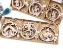 Wooden Christmas Ornaments 12 pcs C591 33
