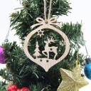 Wooden Christmas Ornaments 12 pcs C591 35