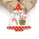 Wooden Christmas Ornaments 9 pcs 17