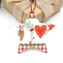 Wooden Christmas Ornaments 9 pcs 21