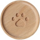 Wooden Coaster with Paw 2