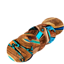 Wooden Coasters Set of 6 Vintage Design Wood Pattern Round Place Mats Approximately 10 × 10 cm Decorative Mats for Cups and Glasses on the Table 4