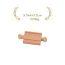 Wooden Convex Track 5.5 x 4 x 1.2 cm Replacement Part for Train Set Compatible Additional Track for Expanding Wooden Track 2