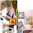 Wooden Dollhouse 11.5 x 9 x 9 cm DIY Model Miniature Building Kit with Furniture and Dust Cover Hand-assembled Gift 2