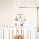 Wooden Holder for Hanging Toys 8.5 x 7 x 32 x 4.9 x 32 cm, to Attach to the Cot, Ideal for Safe Suspension of Toys and Decorations 1