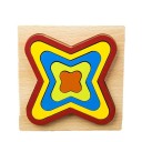 Wooden Inset Puzzle Geometric Shapes 6
