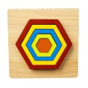 Wooden Inset Puzzle Geometric Shapes 9