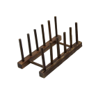 Wooden Plate Stand Wooden Organiser for Kitchen Kitchen Organiser Dish Drainer 23 x 11.5 cm 2