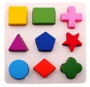 Wooden Puzzle Geometric Shapes J628 1