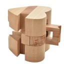 Wooden Puzzle in the Shape of a Heart 1