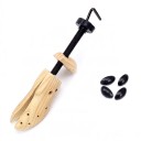 Wooden Shoe Stretcher 1 Piece for One Shoe Size L EU 42–46 Expansion and Lengthening of Footwear With 4 Pads For Pressure Points and Bunions 1