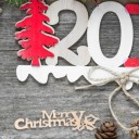 Wooden Sign Merry Christmas 10 pcs 5
