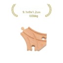Wooden Small Split Track 9.1 x 9 x 1.2 cm Track Division into Two Directions Universal Connecting Piece for Creating Branches of Wooden Train Track 2