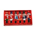 Wooden Soldier Nutcracker 6 pcs 1