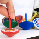 Wooden Spinning Tops 4 pcs 3
