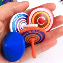 Wooden Spinning Tops 4 pcs 4