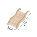 Wooden Steps for Rodents 17 x 8.5 cm Natural Climbing Ramp for Hamsters, Mice and Rats Toy and Accessory for Enclosures 2