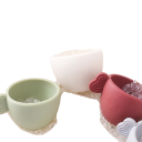 Wooden Tea Set for Children Montessori Teapot with 4 Cups BPA Free Educational Toy for Toddlers Simulation Kitchen Utensils Cooking Play 3