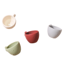 Wooden Tea Set for Children Montessori Teapot with 4 Cups, Saucers and Spoons BPA Free Educational Toy Kitchen Set for Tea Party Play 2