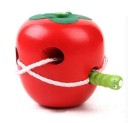 Wooden Toy - Apple with Threading 3
