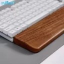 Wooden Wrist Rest 39 x 8 x 2 cm Made of Solid Walnut Ergonomic Support 7° for Mechanical Keyboard with 98 Keys 4