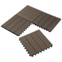 WPC terasilaatat 30 × 30 × 1,8 cm, puu-muovikomposiitti (60 % puuta + 30 % muovia), klikkijärjestelmä, puutarhaan, terassille 7