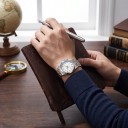 Wristwatch Dial with Sand Effect Waterproof 100 m Case 36 mm Stainless Steel 316L Mineral Glass For Everyday Wear and Swimming 4