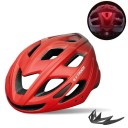 X-TIGER Fietshelm met ademend vermogen en LED achterlicht met USB-opladen verstelbare omtrek 58-62 cm PC schaal met EPS-schuim unisex 3