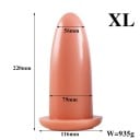 XL méretű műanyag tompadugó sima felülettel az érzéki stimulációért, és könnyen behelyezhető diszkrét csomagolásba a maximális magánélet 5