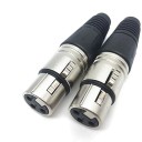 XLR 3-pins mannelijke/vrouwelijke connector 3