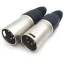XLR 4-pin Connector Male / Female 3