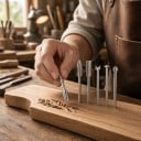 Ξυλουργικές φρέζες 5 τμχ Στελέχους 3 mm Πέντε σχήματα κεφαλής 7 έως 8 mm Ασημένιες Εξαρτήματα για μικροτροχό Για χάραξη και ξυλογλυπτική 5