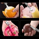 Ξύστρα για πορτοκάλια και εσπεριδοειδή από ανοξείδωτο χάλυβα Εργαλείο κουζίνας για εύκολο ξεφλούδισμα της φλούδας εσπεριδοειδών Χρήσιμο εργαλείο για την κουζίνα 2