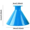 Ξύστρα πάγου και χωνί για υγρά αυτοκινήτου 14 εκ. διάμετρος 11 εκ. ύψος πλαστικό εργαλείο για το παρμπρίζ και την προσθήκη υγρών 7