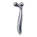Y-formet metalmassageapparat til ansigt og krop. Løftende roterende kugler til reduktion af rynker. Afslappende massageværktøj til hele kroppen, 13 x 4,5 cm. 3