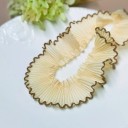 Yellow Lace Ribbon 3 cm x 91 cm Chiffon Decorative Ribbon with Decorative Edge Decorative Lace for Sewing Clothing Decorations DIY 2