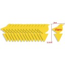Yellow Sticky Traps for Fruit Flies 15 pcs Non-Toxic Adhesive Traps in the Shape of a Bird Without Pesticides for Plants and Home 2