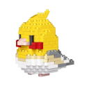 Yellow Tropical Parrot 7.6 x 10 x 6.5 cm Micro Mini Building Blocks 3D Assembly Model for Bird Lovers Creative Colourful Decorative Building Set 1