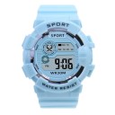 YIKAZE digitaal kinderhorloge met wekker, achtergrondverlichting, stopwatch, kalender en waterbestendigheid tot 30 m voor jongens en meisjes 5