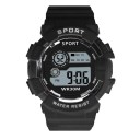 YIKAZE digitaal kinderhorloge met wekker, achtergrondverlichting, stopwatch, kalender en waterbestendigheid tot 30 m voor jongens en meisjes 3