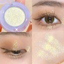 Yksivärinen kiiltävä luomiväripaletti Helmiäishohtoinen pitkäkestoinen luomiväri Vedenkestävä glitter-luomiväri 4