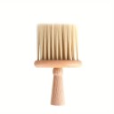 Yleiskäyttöinen viulunpuhdistusharja 14,5x8,5 cm Beige nailonharja massiivipuukahvalla Hellävarainen kielille ja soittimen rungolle 6