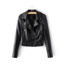 Ylellinen naisten biker-takki - Musta 1