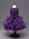 Ylellinen tyttöjen mekko - Violetti 2